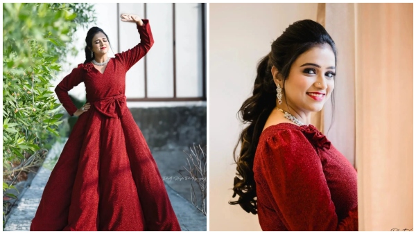 Kannada TV actress Rashmi Prabhakar Looks Gorgeous In A Red gown Kannada TV actress Rashmi Prabhakar Looks Gorgeous In A Red gown