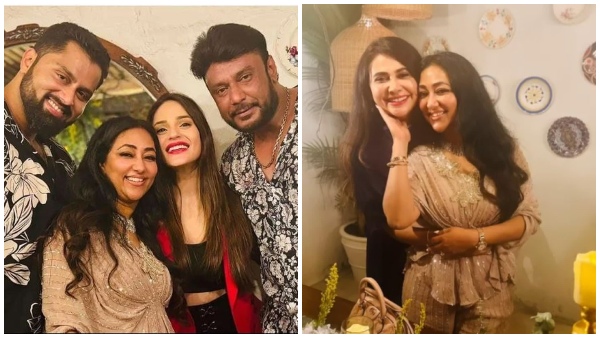 Kaatera Actor Darshans wife vijayalakshmi celebrates birthday in style 