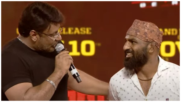 Actor Darshan revealed Kaatera film Title secret in Garadi Event 