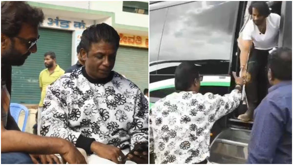Duniya Vijay Visited Nikhil Kumaraswamy Movie shooting set in Bengaluru