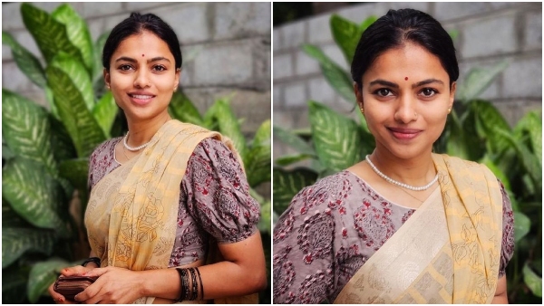 Kannada actress Ganavi Laxman new red lehenga photo shoot went viral Kannada actress Ganavi Laxman new red lehenga photo shoot went viral