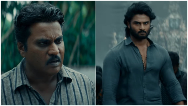 Kichcha Sudeep released Telugu hero Sudheer Babus Harom Hara movie teaser Kichcha Sudeep released Telugu hero Sudheer Babus Harom Hara movie teaser