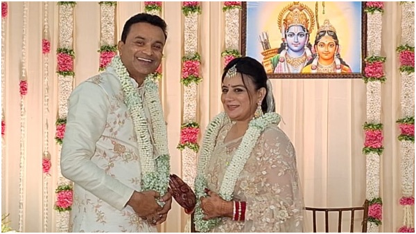 Actress Pooja Gandhi and Vijay ghorpade married In A Mantra Mangalya Wedding