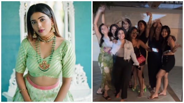 Kannada TV actress sara annaiah celebrates her birthday with friends