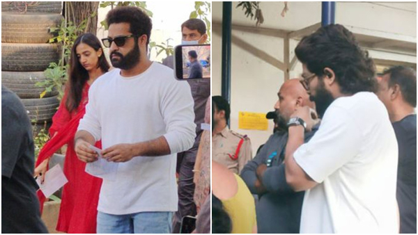 Telangana Elections 2023: Jr.NTR, Allu Arjun, Chiranjeevi and others cast their vote