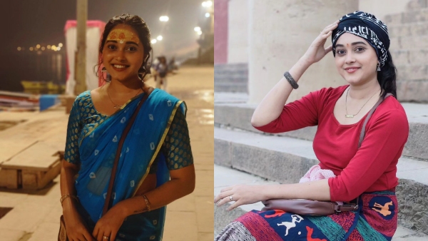 kannada serial actress Ameeta Kulal visited varanasi