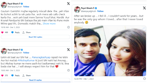 payal-ghosh-irfan-pathan-gautham-gambhir payal-ghosh-irfan-pathan-gautham-gambhir