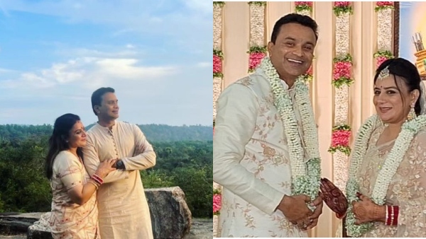 Kannada Actress Pooja Gandhi and Her Husband Vijay Visits Kavishaila 