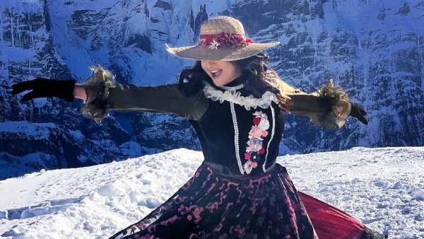 Sanju Weds Geetha 2 Update: Actress Rachita Ram stunning in swiss traditional dress at switzerland Sanju Weds Geetha 2 Update: Actress Rachita Ram stunning in swiss traditional dress at switzerland