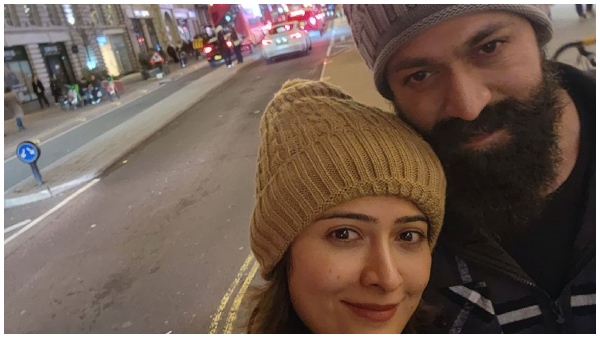 Toxic actor Yash and Radhika pandit celebrate Christmas in London