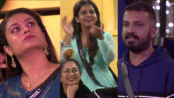 Bigg boss kannada season 10: First time Varthur Santhosh and Tanisha Kuppanda Big Fight Bigg boss kannada season 10: First time Varthur Santhosh and Tanisha Kuppanda Big Fight
