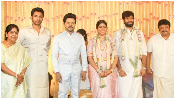 Vishal wished newly wed couple Aishwarya prabhu and Adhik ravichandran 