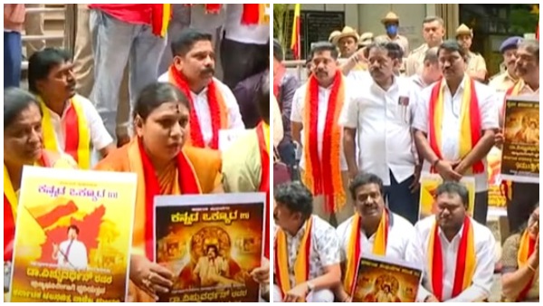 Fans besiege film chamber office, demand action for Actor Vishnuvardhan punyabhumi