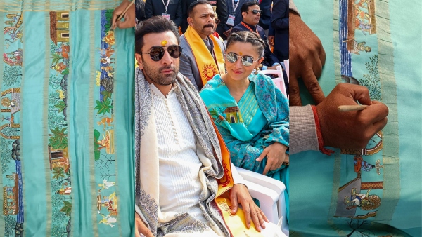 Actress Alia Bhatts Ramayan themed Mysore silk saree costs Rs 45k