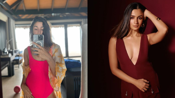 Actress Alia Bhatt shares sizzling mirror selfies from her New Year vacation