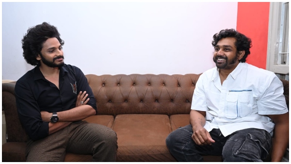 Hanuman actor Teja Sajja Meets devotee of Lord Anjaneya Dhruva Sarja Hanuman actor Teja Sajja Meets devotee of Lord Anjaneya Dhruva Sarja