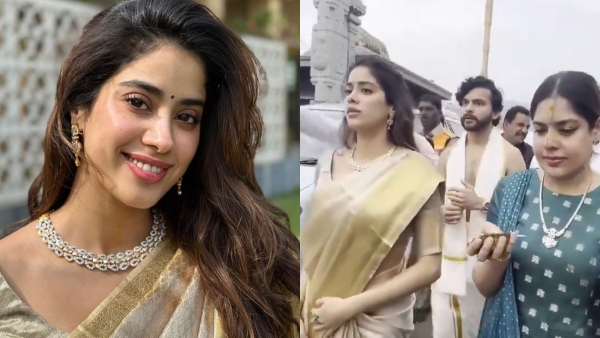 Actress Janhvi Kapoor visits Tirupati Balaji temple with boyfriend Shikhar Pahariya