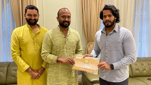 Ayodhya: Nikhil Kumaraswamy was Invited to Ram Pran Pratishthapana Ayodhya: Nikhil Kumaraswamy was Invited to Ram Pran Pratishthapana