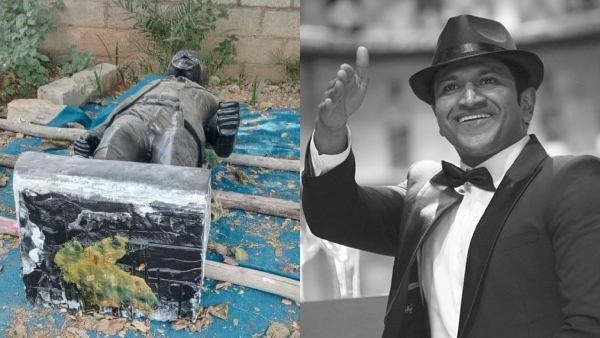 Dr.Puneeth Rajkumar Statue vandalised by Miscreants in Ripponpet Shivamogga