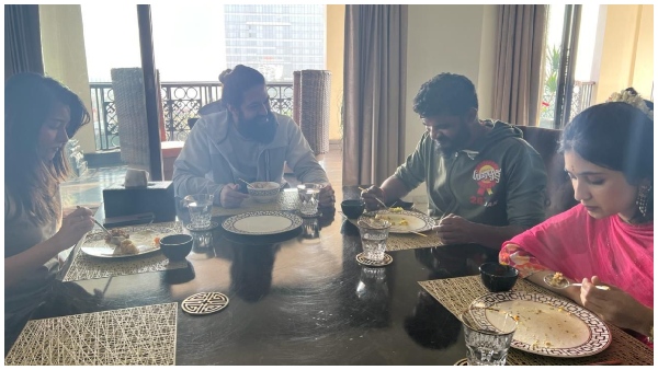 Yash, Radhika pandit greeted Chikkanna, Malaika with breakfast and congratulated them for Upadhyaksha success