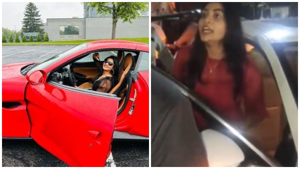 Young actress assaults a traffic home guard and rips his uniform 