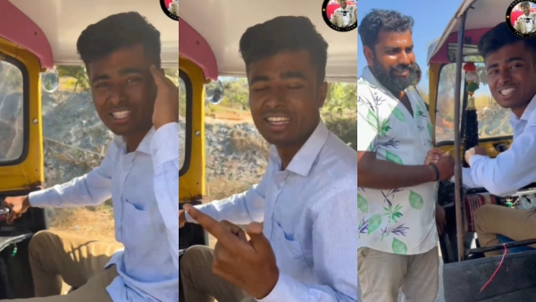 Bigg Boss Kannada Season 10 Drone Prathap drove his fan auto and wished auto drivers
