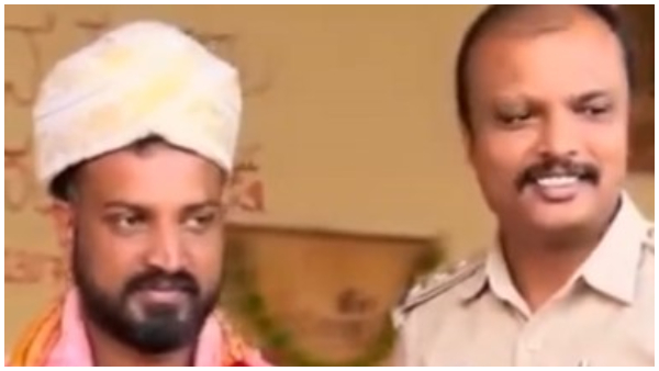 Police sub inspector transferred after felicitated bigg Boss Fame varthur Santhosh Police sub inspector transferred after felicitated bigg Boss Fame varthur Santhosh
