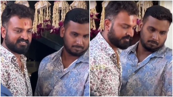 Bigg Boss Kannada 10 Varthur Santhosh visited Darshan House for a birthday wish