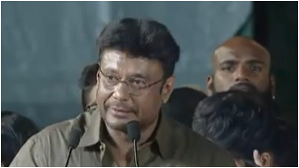 Actor Darshan praises minister zameer ahmed on hampi utsav 2024