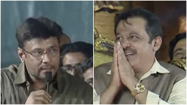 Actor Darshan praises minister zameer ahmed on hampi utsav 2024