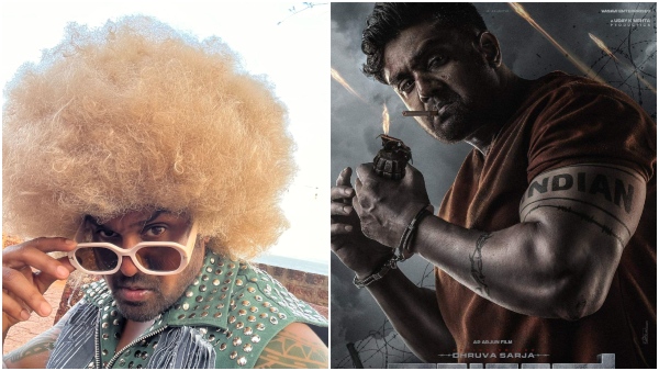 Dhruva Sarjas Afro look for Martin Song Shoot goes viral 