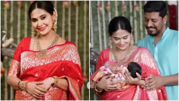 kannada TV actress Kavya gowdas daughter Tottilu shastra kannada TV actress Kavya gowdas daughter Tottilu shastra