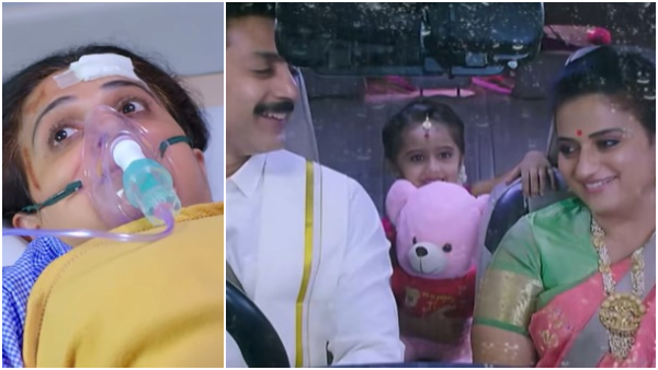 Pavitra Lokesh Role ended in Lakshmi nivasa serial with accident scene Pavitra Lokesh Role ended in Lakshmi nivasa serial with accident scene