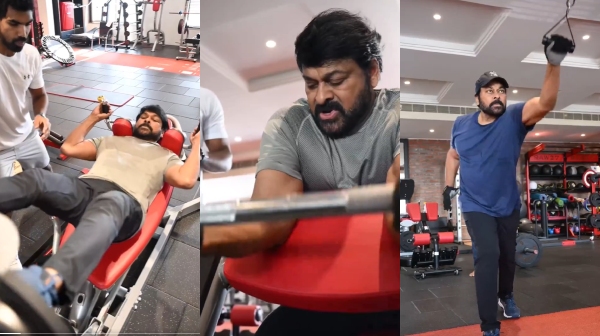 Mega Star Chiranjeevi workout for vishwambhara movie video viral diet details