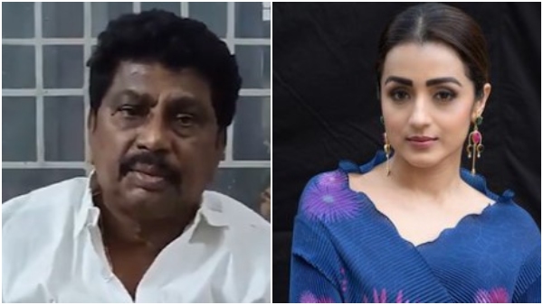 Tamilanadu politician cheap comments on actress trisha goes viral 