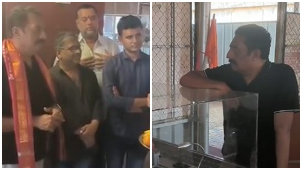 kannada film actor Prakash Raj visits kapu Mari gudi kannada film actor Prakash Raj visits kapu Mari gudi