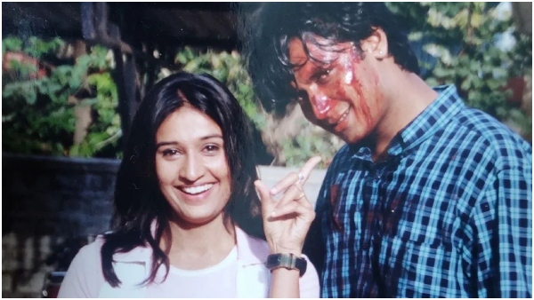  Rekha shares an unseen pic from the sets of Sparsha and mejestic