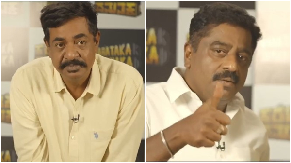 Yogaraj Bhat and Bellulli Kabab Chandru join hands for karataka damanaka film promotion