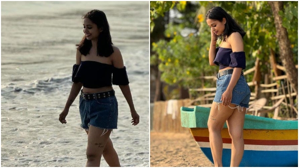 Actress Amulya who is appearing in the role of Pushpa has a bold photo shoot