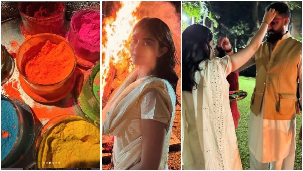 Aishwarya Rai And Abhishek Bachchan Celebrates Holi