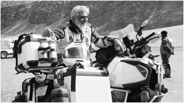 Tamil Superstar Ajith Kumar Goes Bike Trip To MP Tamil Superstar Ajith Kumar Goes Bike Trip To MP