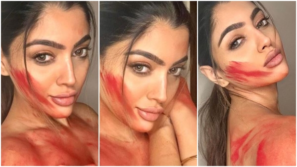 Lodde fame Akanksha Puri Shared Topless Photo