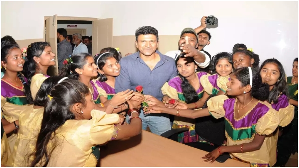 From then till now Puneet Rajkumar is admired by children From then till now Puneet Rajkumar is admired by children