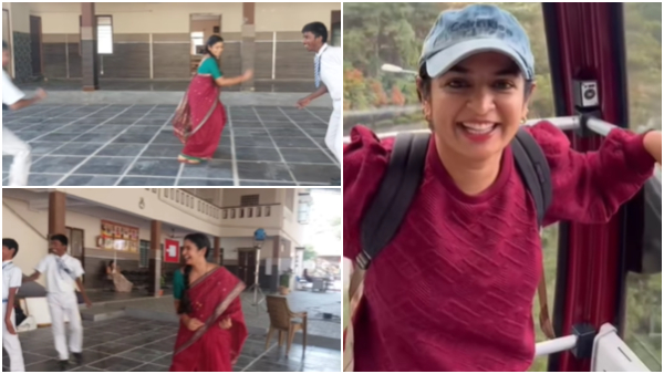 Bhagyalakshmi serial actress Sushma K Rao game with students