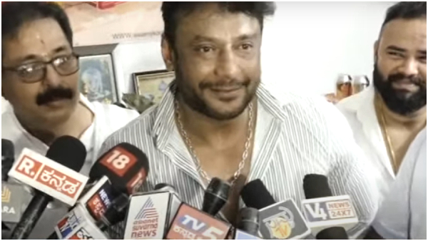 Darshan visited Koragajja temple in Managlore where he talks about Sumalatha politics