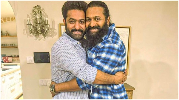 Fans Compare Jr NTR s latest devara Look With Rishab shetty s Kantara getup