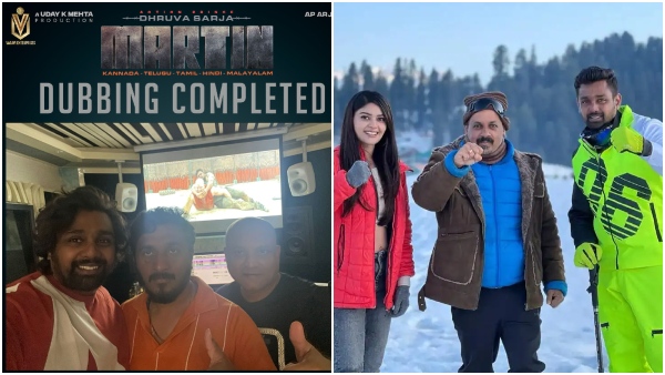 Dhruva Sarja Completes Dubbing For Martin