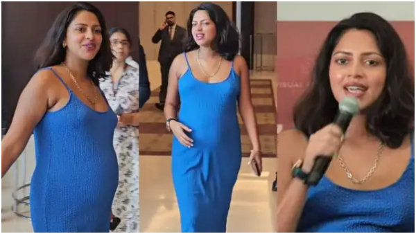 Netizens are criticising pregnant actress Amala Paul for her dressing sense in Aadujeevitham
