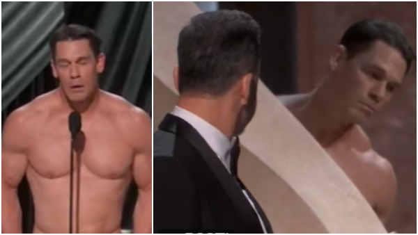 Oscar Awards 2024 WWE Superstar John Cena takes over the stage on Naked