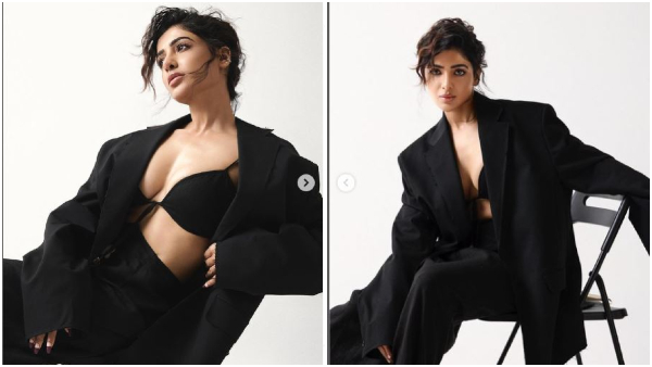 Samantha looked stunning in a black dress